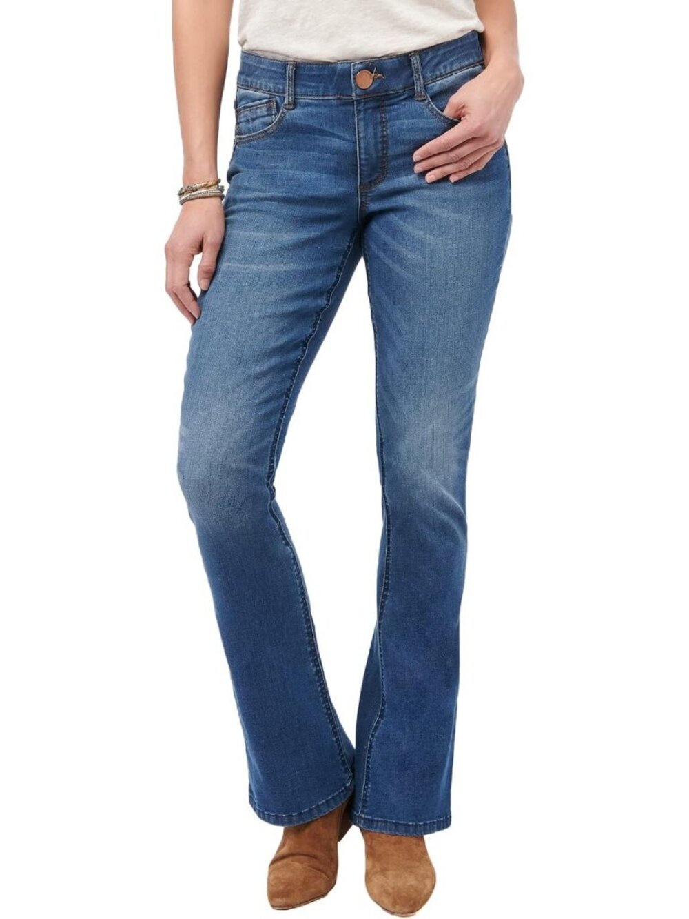Plus Size Bootcut Jeans for Women | Itty Bitty Fit, Stretchy & Comfortable